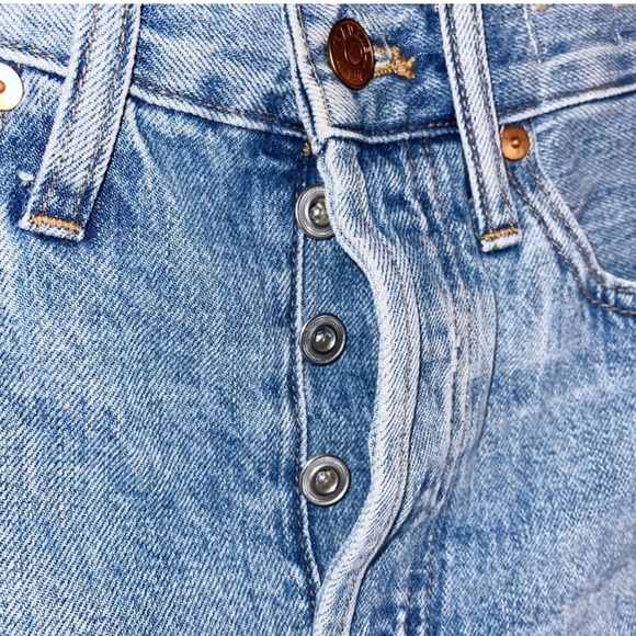 Madewell High-Rise Denim Long Shorts Size 24 - Picture 3 of 6